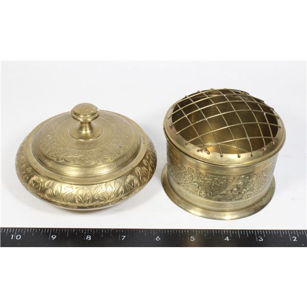 VINTAGE BRASS CONTAINERS INDIA