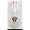 Image 1 : VINTAGE COAL OIL LAMP WITH CHIMNEY