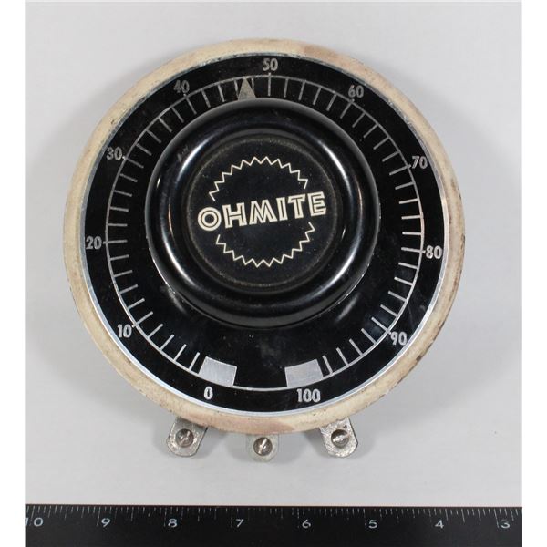 LARGE VINTAGE OHMITE RHEOSTAT 25 OHM