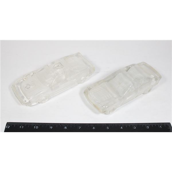 VINTAGE DECORATIVE CRYSTAL CARS