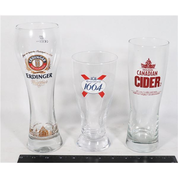 ERDINGER WHEAT BEER GLASS HALF PINT,  BICCHIER