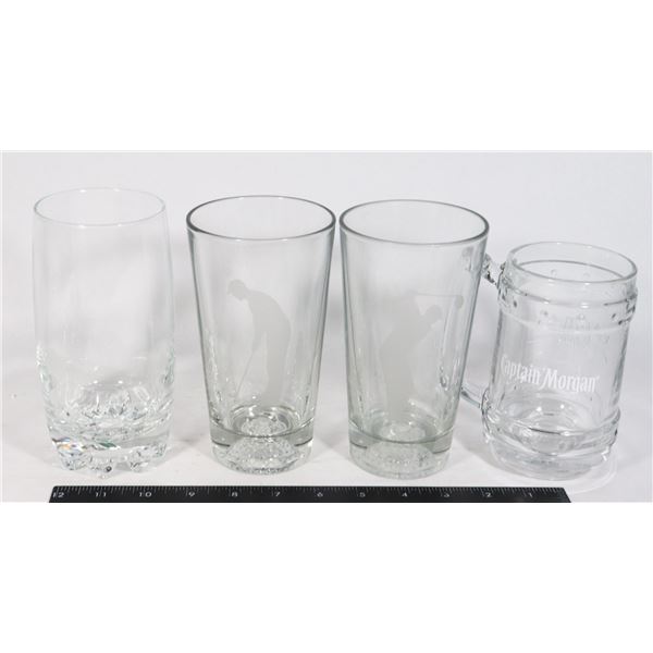CAPTAIN MORGAN GLASS STIEN SOLD WITH 2 GOLF
