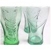 Image 3 : 10- 12 OZ GREEN COKE GLASSES- 3 DIFFERENT