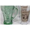 Image 2 : 8- 20 OZ GREEN COKE GLASSES- 4 STYLES,3 PATTERNS