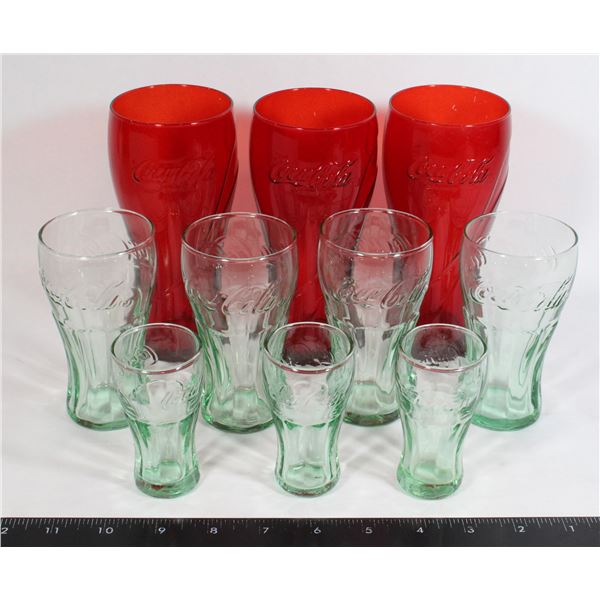 3- 12 OZ RED,4- 6 OZ GREEN,3- 2 OZ GREEN- 2