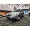 Image 1 : PARKSVILLE - 2010 SUBARU FORESTER, SILVER, 181765 KMS, ALL WHEEL DRIVE. - D779203