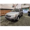 Image 3 : PARKSVILLE - 2010 SUBARU FORESTER, SILVER, 181765 KMS, ALL WHEEL DRIVE. - D779203