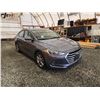 Image 9 : PARKSVILLE - 2018 HYUNDAI ELANTRA, GREY, 162636 KMS, FRONT WHEEL DRIVE. - P444365