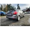 Image 9 : DUNCAN - 2012 FORD FOCUS, GRAY, 147838 KMS, FRONT WHEEL DRIVE. - J110001