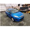 Image 10 : PARKSVILLE - 2013 FORD FIESTA, BLUE, 180992 KMS, FRONT WHEEL DRIVE. - J141679