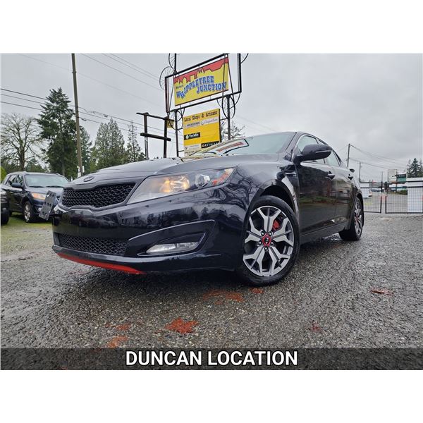 DUNCAN - 2011 KIA OPTIMA, BLACK, 214374 KMS, FRONT WHEEL DRIVE. - J234846