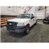 Image 3 : PARKSVILLE - 2007 FORD F150, WHITE, 238655 KMS, REAR WHEEL DRIVE. - BA29250