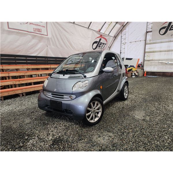 PARKSVILLE - 2006 SMART FORTWO, GREY, 174320 KMS, REAR WHEEL DRIVE. - D234212