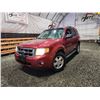 Image 1 : PARKSVILLE - 2008 FORD ESCAPE, RED, 300656 KMS, FRONT WHEEL DRIVE. - DB11634