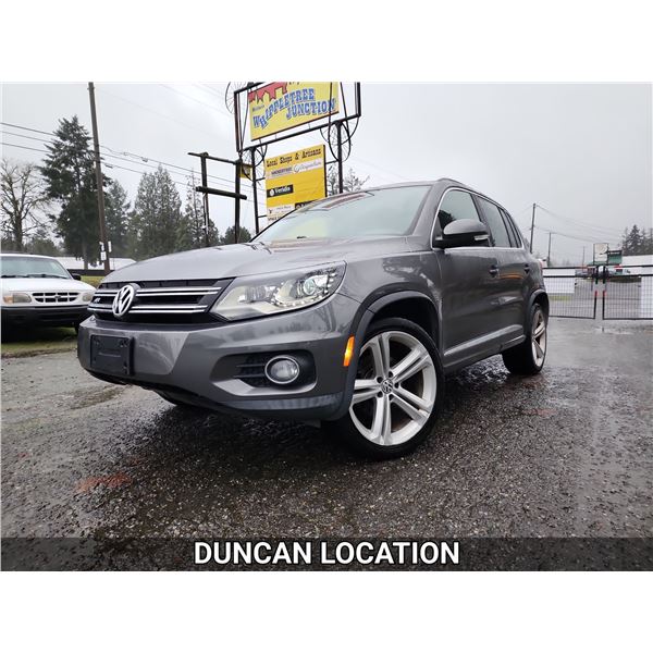 DUNCAN - 2013 VOLKSWAGEN TIGUAN, GREY, 196934 KMS, ALL WHEEL DRIVE. - D000444