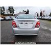 Image 11 : DUNCAN - 2012 CHEVROLET SONIC, SILVER, 100613 KMS, FRONT WHEEL DRIVE. - J121383