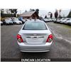 Image 12 : DUNCAN - 2012 CHEVROLET SONIC, SILVER, 100613 KMS, FRONT WHEEL DRIVE. - J121383