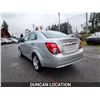Image 13 : DUNCAN - 2012 CHEVROLET SONIC, SILVER, 100613 KMS, FRONT WHEEL DRIVE. - J121383