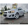 Image 1 : DUNCAN - 2012 CHEVROLET SONIC, SILVER, 100613 KMS, FRONT WHEEL DRIVE. - J121383