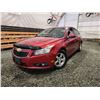 Image 1 : PARKSVILLE - 2011 CHEVY CRUZE, RED, 251128 KMS, FRONT WHEEL DRIVE. - B170703