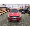 Image 7 : PARKSVILLE - 2011 CHEVY CRUZE, RED, 251128 KMS, FRONT WHEEL DRIVE. - B170703