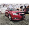 Image 8 : PARKSVILLE - 2011 CHEVY CRUZE, RED, 251128 KMS, FRONT WHEEL DRIVE. - B170703
