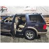 Image 44 : PARKSVILLE - 2002 FORD EXPLORER, BLUE, 242209 KMS, 4X4. - BB66622