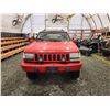 Image 6 : PARKSVILLE - 1994 JEEP CHEROKE, RED, 216483 KMS, FOUR WHEEL DRIVE. - B344170