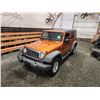 Image 4 : PARKSVILLE - 2011 JEEP WRANGLER UNLIMITED, ORANGE, 354095 KMS, 4X4. - J614050