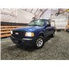 Image 1 : PARKSVILLE - 2008 FORD RANGER, BLUE, 295528 KMS, REAR WHEEL DRIVE. - BA55280