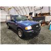 Image 9 : PARKSVILLE - 2008 FORD RANGER, BLUE, 295528 KMS, REAR WHEEL DRIVE. - BA55280