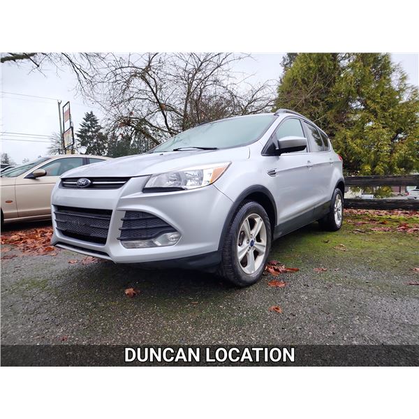 DUNCAN - 2015 FORD ESCAPE, SILVER, 183430 KMS, ALL WHEEL DRIVE. - DB83129