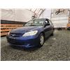 Image 2 : PARKSVILLE - 2005 HONDA CIVIC, BLUE, 179174 KMS, FRONT WHEEL DRIVE. - B007603