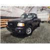 Image 1 : PARKSVILLE - 2011 FORD RANGER, BLACK, 127874 KMS, 4X4. - DA72798