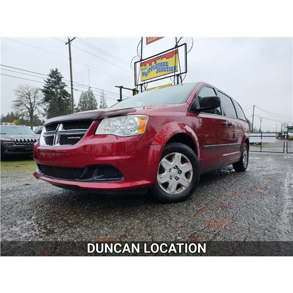 DUNCAN - 2011 DODGE GRAND CARAVAN, RED, 219614 KMS, FRONT WHEEL DRIVE. - D659700