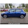 Image 15 : DUNCAN - 2016 NISSAN LEAF, BLUE, 137293 KMS, FRONT WHEEL DRIVE. - D305065