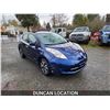 Image 6 : DUNCAN - 2016 NISSAN LEAF, BLUE, 137293 KMS, FRONT WHEEL DRIVE. - D305065