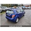 Image 10 : DUNCAN - 2012 CHEVROLET SONIC, BLUE, 101214 KMS, "NO RESERVE"- J210879