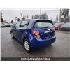 Image 13 : DUNCAN - 2012 CHEVROLET SONIC, BLUE, 101214 KMS, "NO RESERVE"- J210879