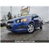 Image 1 : DUNCAN - 2012 CHEVROLET SONIC, BLUE, 101214 KMS, "NO RESERVE"- J210879