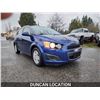 Image 5 : DUNCAN - 2012 CHEVROLET SONIC, BLUE, 101214 KMS, "NO RESERVE"- J210879