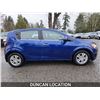 Image 7 : DUNCAN - 2012 CHEVROLET SONIC, BLUE, 101214 KMS, "NO RESERVE"- J210879