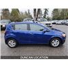 Image 8 : DUNCAN - 2012 CHEVROLET SONIC, BLUE, 101214 KMS, "NO RESERVE"- J210879