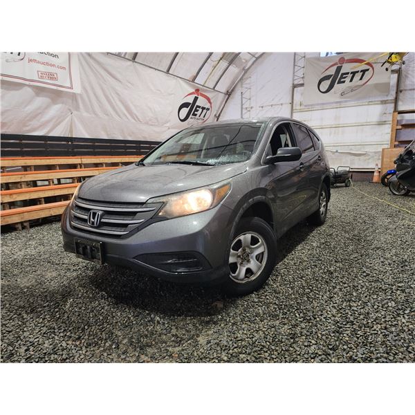 PARKSVILLE - 2014 HONDA CRV, GREY, 156827 KMS, ALL WHEEL DRIVE. - D112166