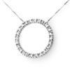 Natural 0.33 ctw Diamond Necklace 14K White Gold