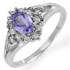 Fine 0.95 ctw Diamond Tanzanite Ring