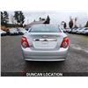 Image 11 : DUNCAN - 2012 CHEVROLET SONIC, SILVER, 100613 KMS, FRONT WHEEL DRIVE. - J121383