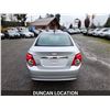 Image 12 : DUNCAN - 2012 CHEVROLET SONIC, SILVER, 100613 KMS, FRONT WHEEL DRIVE. - J121383