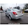 Image 13 : DUNCAN - 2012 CHEVROLET SONIC, SILVER, 100613 KMS, FRONT WHEEL DRIVE. - J121383