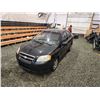 Image 4 : PARKSVILLE - 2009 CHEVROLET AVEO LS, BLACK, 176513 KMS, FRONT WHEEL DRIVE. - P349226
